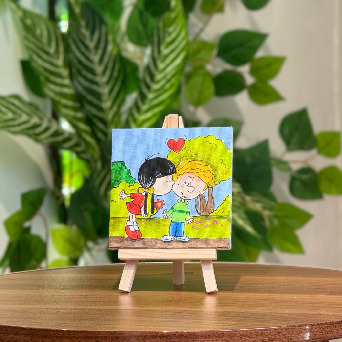 Mini tablo · Cedric (10×10 sm)
