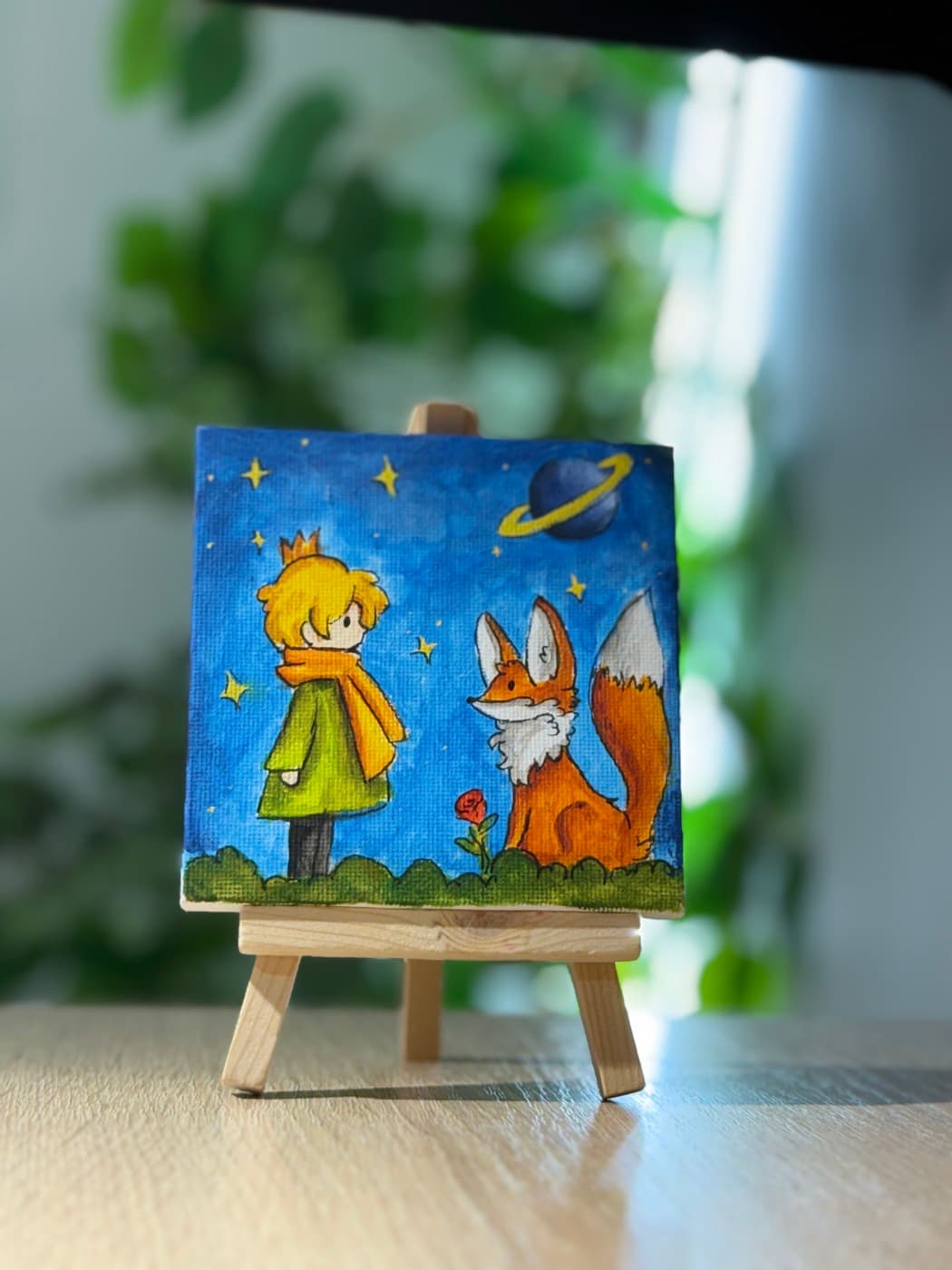 Mini tablo · Little Prince 2 (10×10 sm)