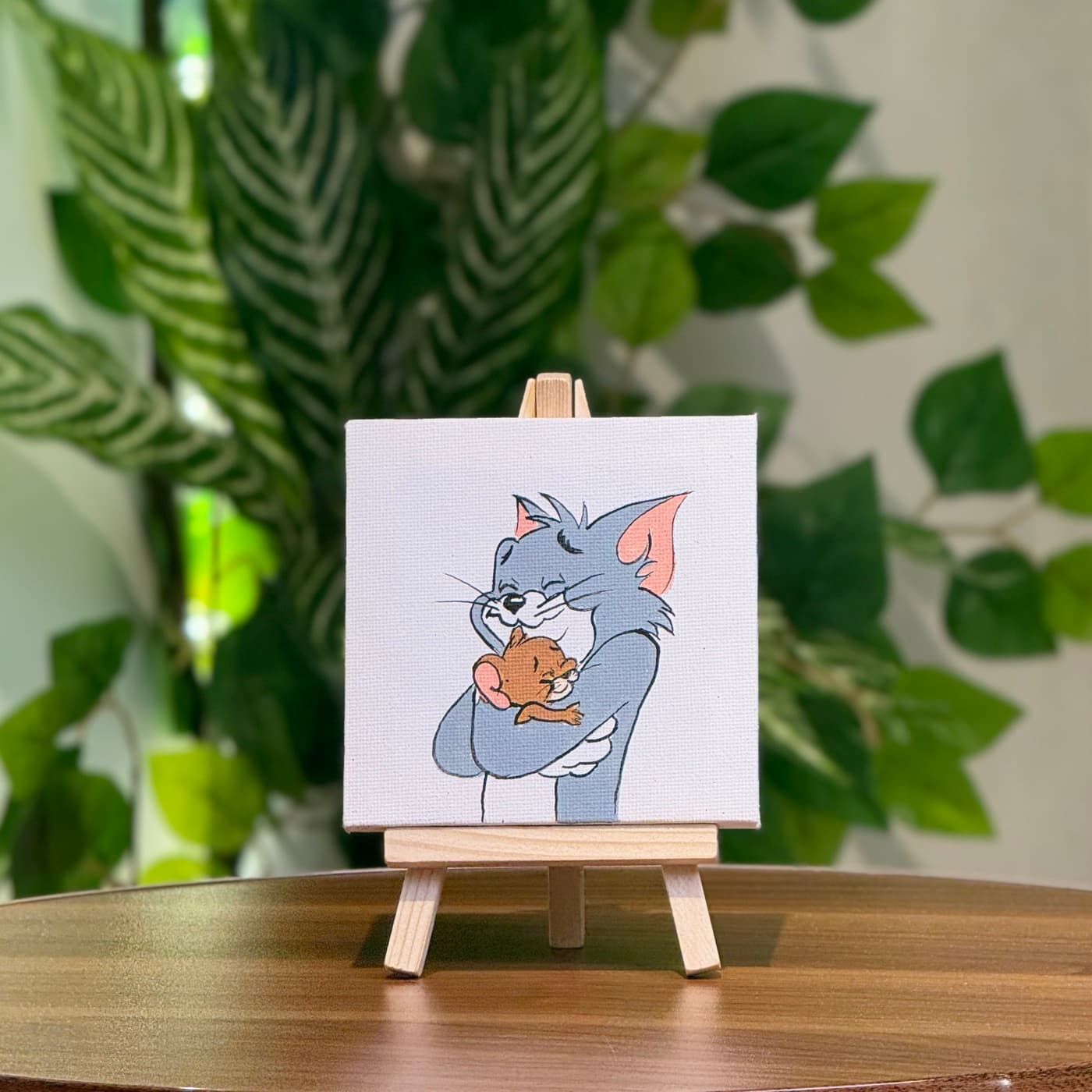 Mini tablo · Tom and Jerry (10×10 sm)